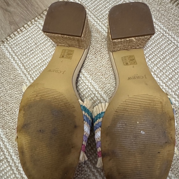 Jcrew Factory Raffia Slides 7 - Picture 3 of 4